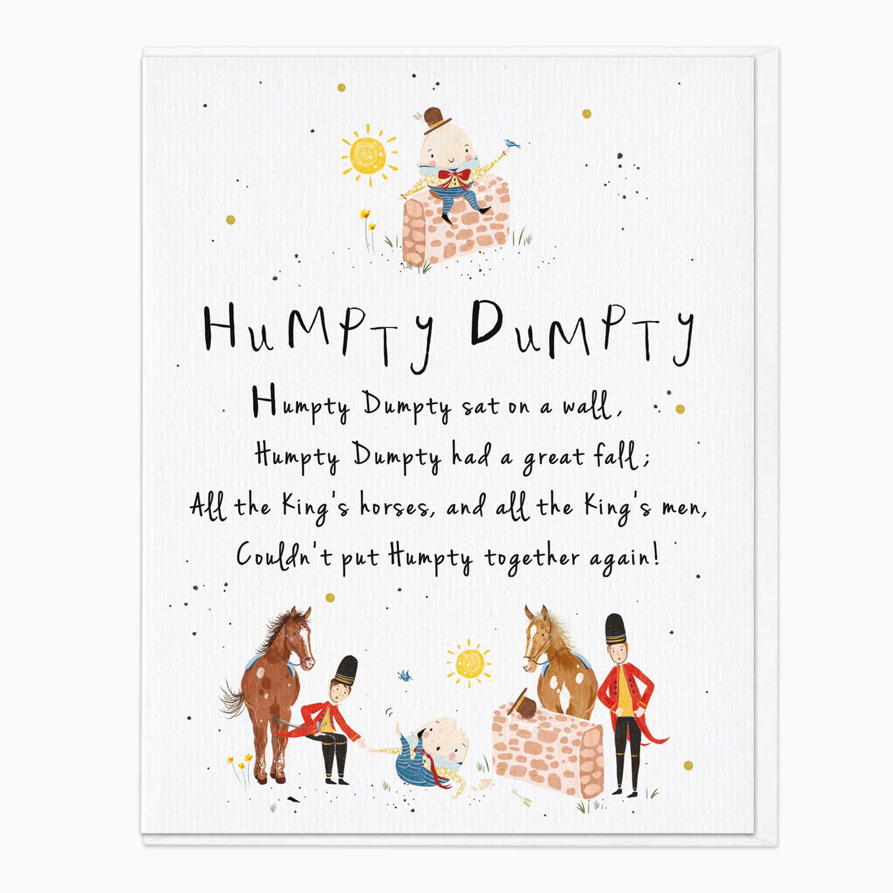Greeting Card-G387 - Humpty Dumpty Nursery Card-Whistlefish