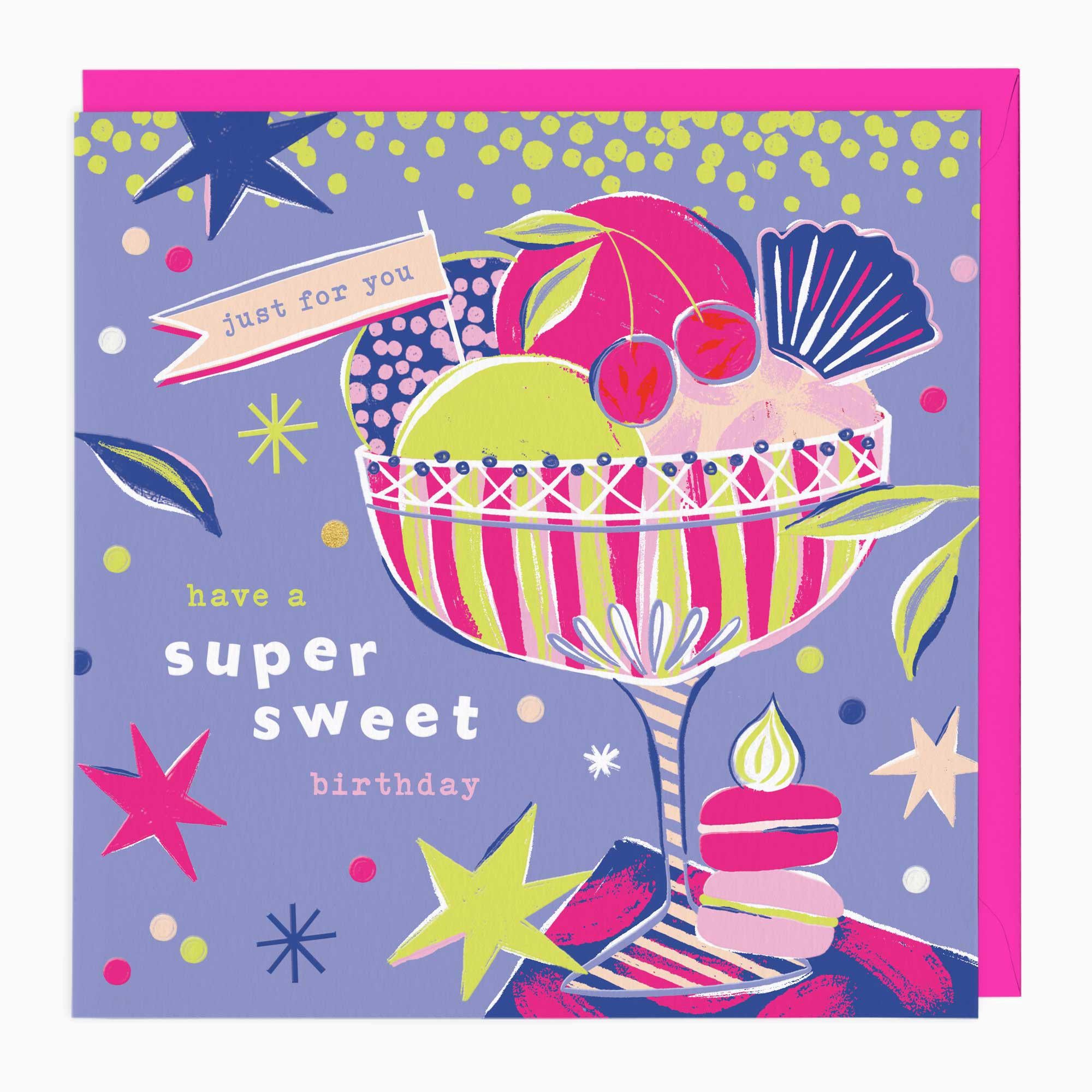 Greeting Card-G416 - Sweet Treats Birthday Card-Whistlefish