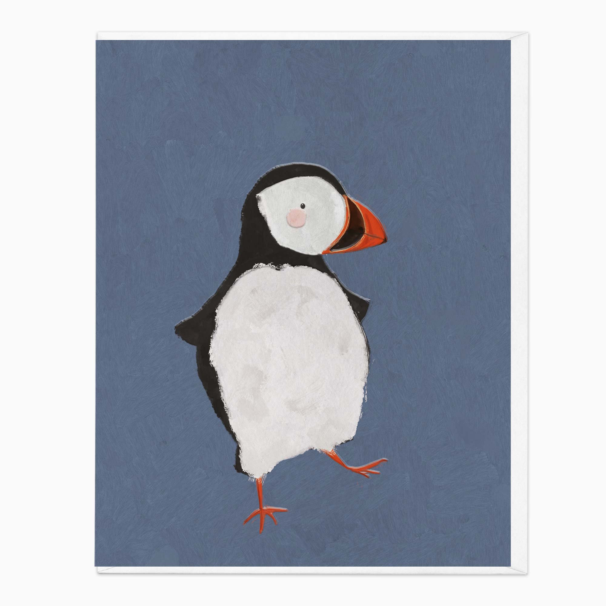 Greeting Card-G443 - Woodland Wonders Puffin Art Card-Whistlefish