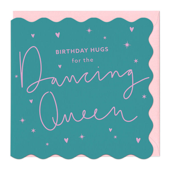 Greeting Card-G451 - Hugs for the Dancing Queen Birthday Card-Whistlefish