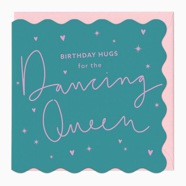 Greeting Card-G451 - Hugs for the Dancing Queen Birthday Card-Whistlefish