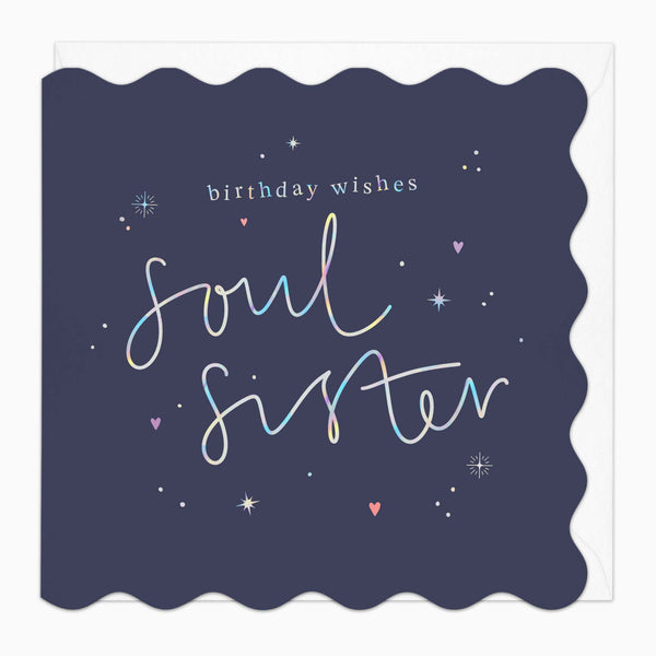 Greeting Card-G459 - Soul Sister Birthday Card-Whistlefish