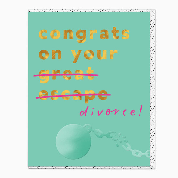 Greeting Card-G473 - Congrats On Your Divorce Card-Whistlefish
