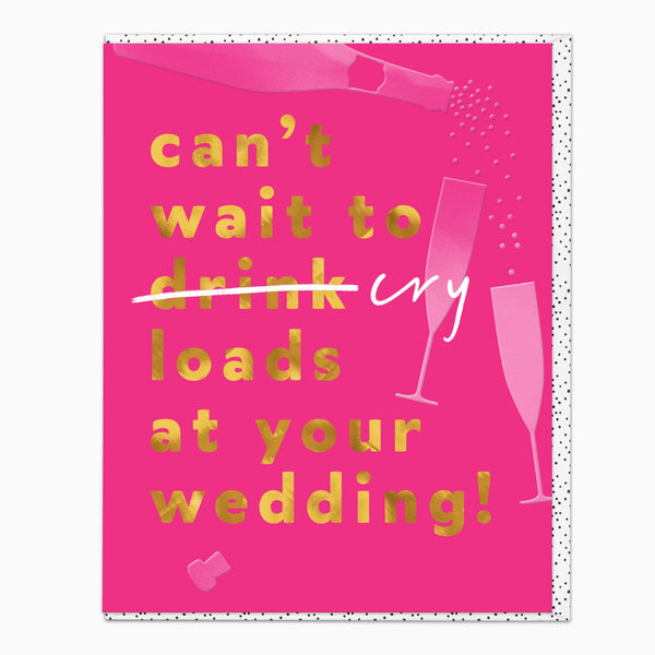 Greeting Card-G477 - Can't Wait to Cry Wedding Card-Whistlefish