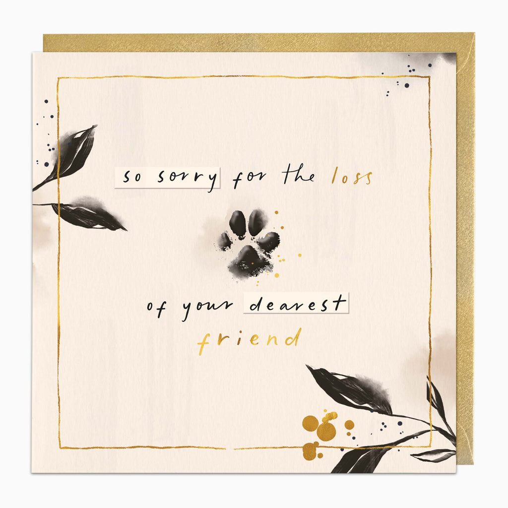Greeting Card-G539 - Dearest Friend Sympathy Card-Whistlefish