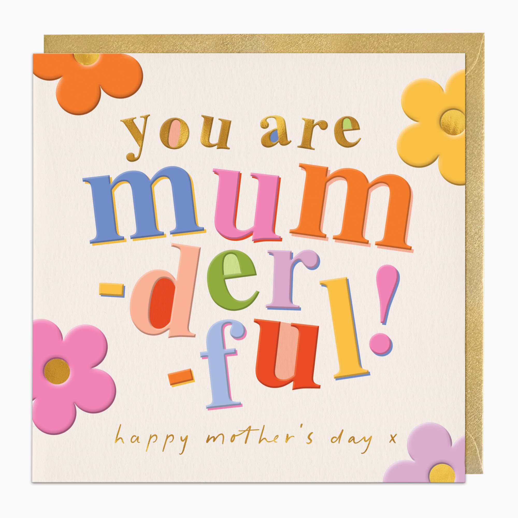 Greeting Card-G551 - Mum-Der-Ful Mother's Day Card-Whistlefish