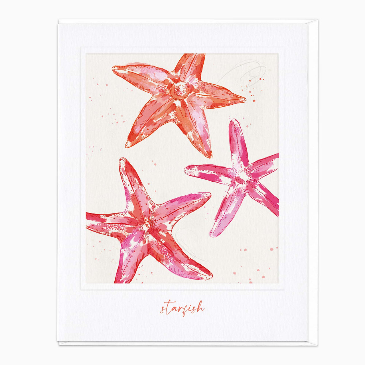 Greeting Card-G618 - Beneath The Waves Starfish Card-Whistlefish