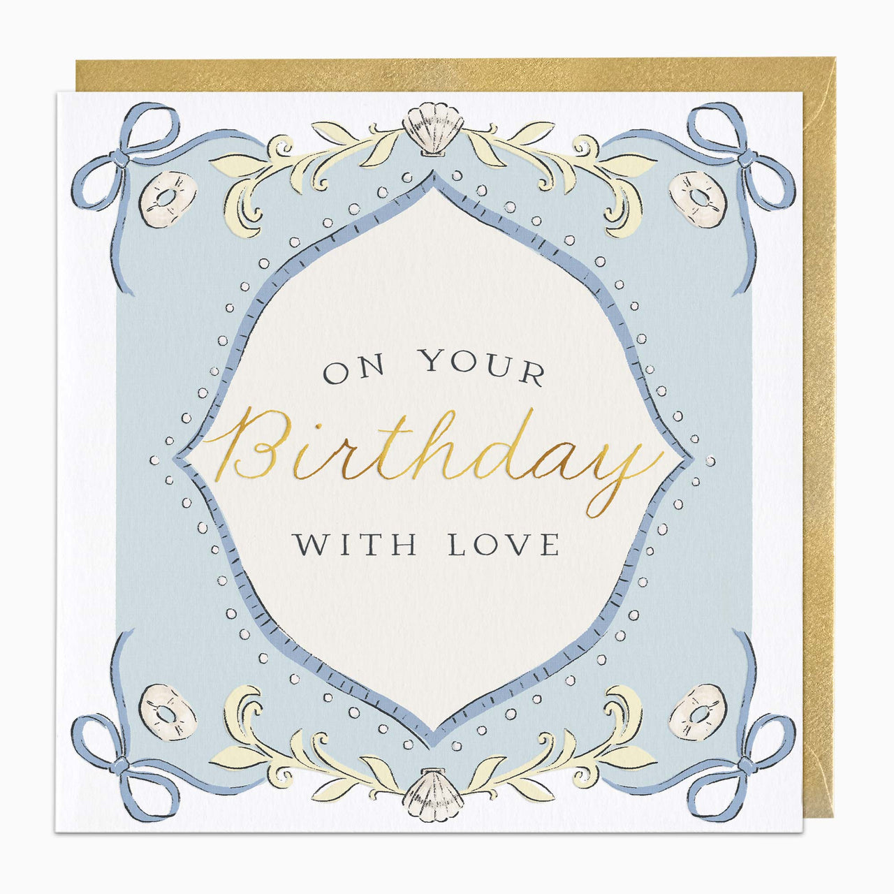 Greeting Card-H008 - On Your Birthday With Love Regal Card-Whistlefish