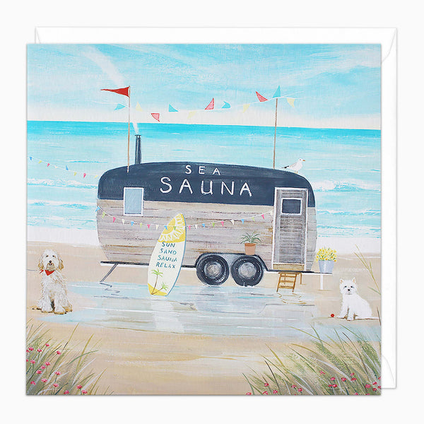 Greeting Card-H061 - SeaSauna Art Card-Whistlefish