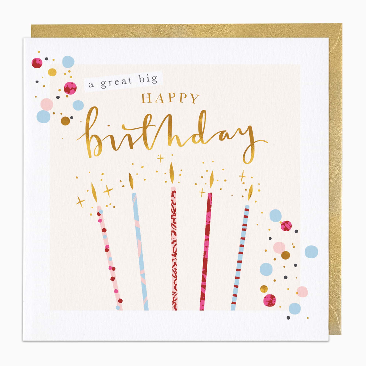 Greeting Card-H122 - Simple Candles Birthday Card-Whistlefish