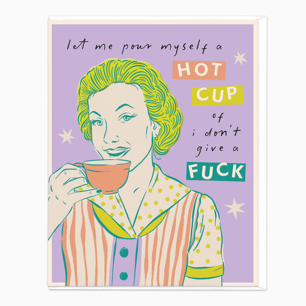 Greeting Card-J075 - Hot Cup Card-Whistlefish