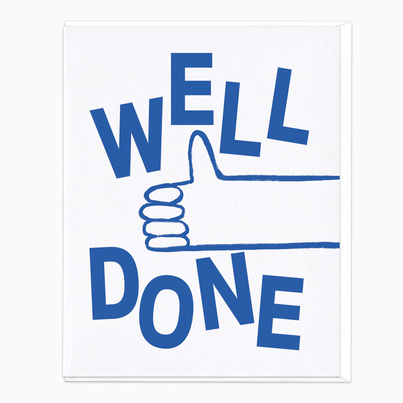 Greeting Card-J079 - Thumbs Up Well Done Card-Wildfish