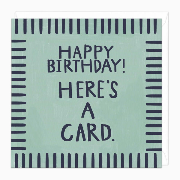Greeting Card-J102 - Here's a Green Card Birthday Card-Wildfish