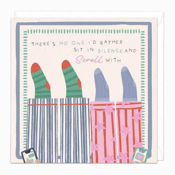 Greeting Card-J105 - Sit In Sillence & Scroll Card-Wildfish