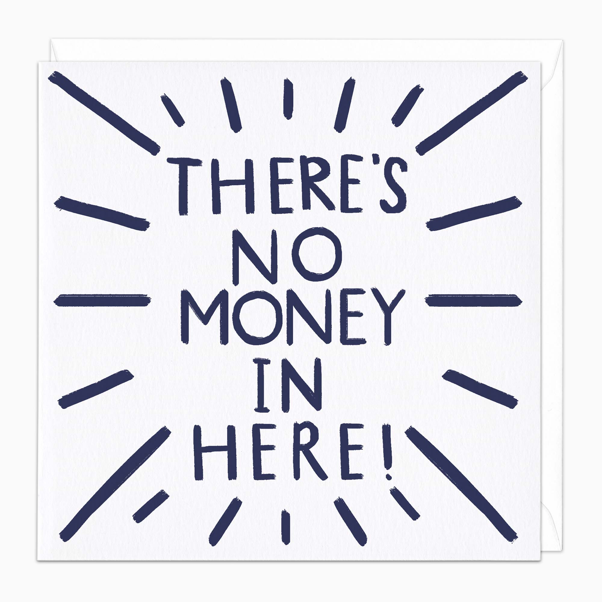 Greeting Card-J110 - There's No Money In Here Birthday Card-Wildfish