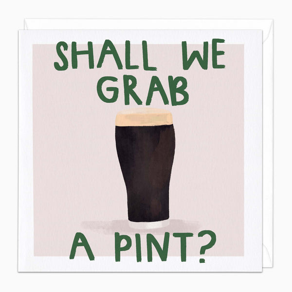 Greeting Card-J121 - Grab A Pint Card-Wildfish