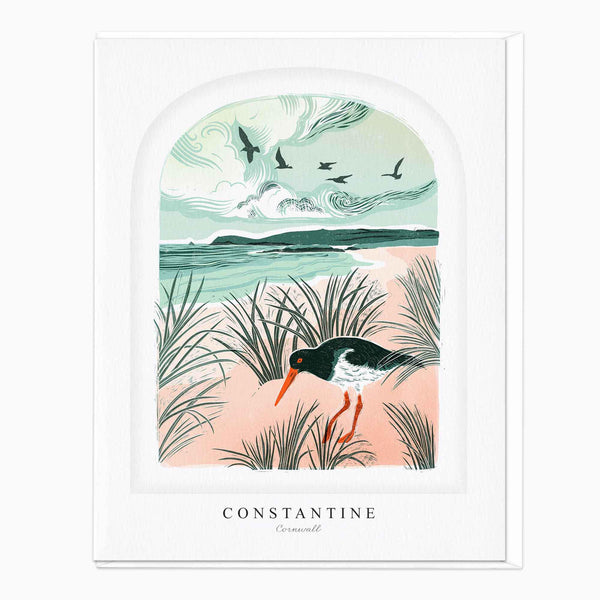 Greeting Card-LN038 - Constantine Arched Lino Card-Whistlefish