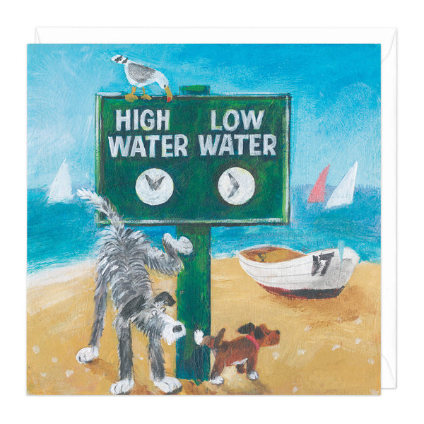 Greeting Card-W312 - High Water, Low Water Art Card-Whistlefish