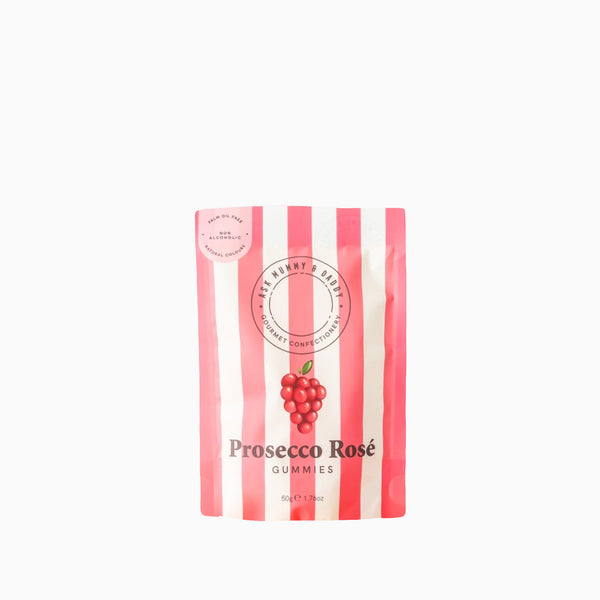 Gummy Sweets-5060736012611 - Prosecco Rose Gummy Pouch-Ask Mummy & Daddy