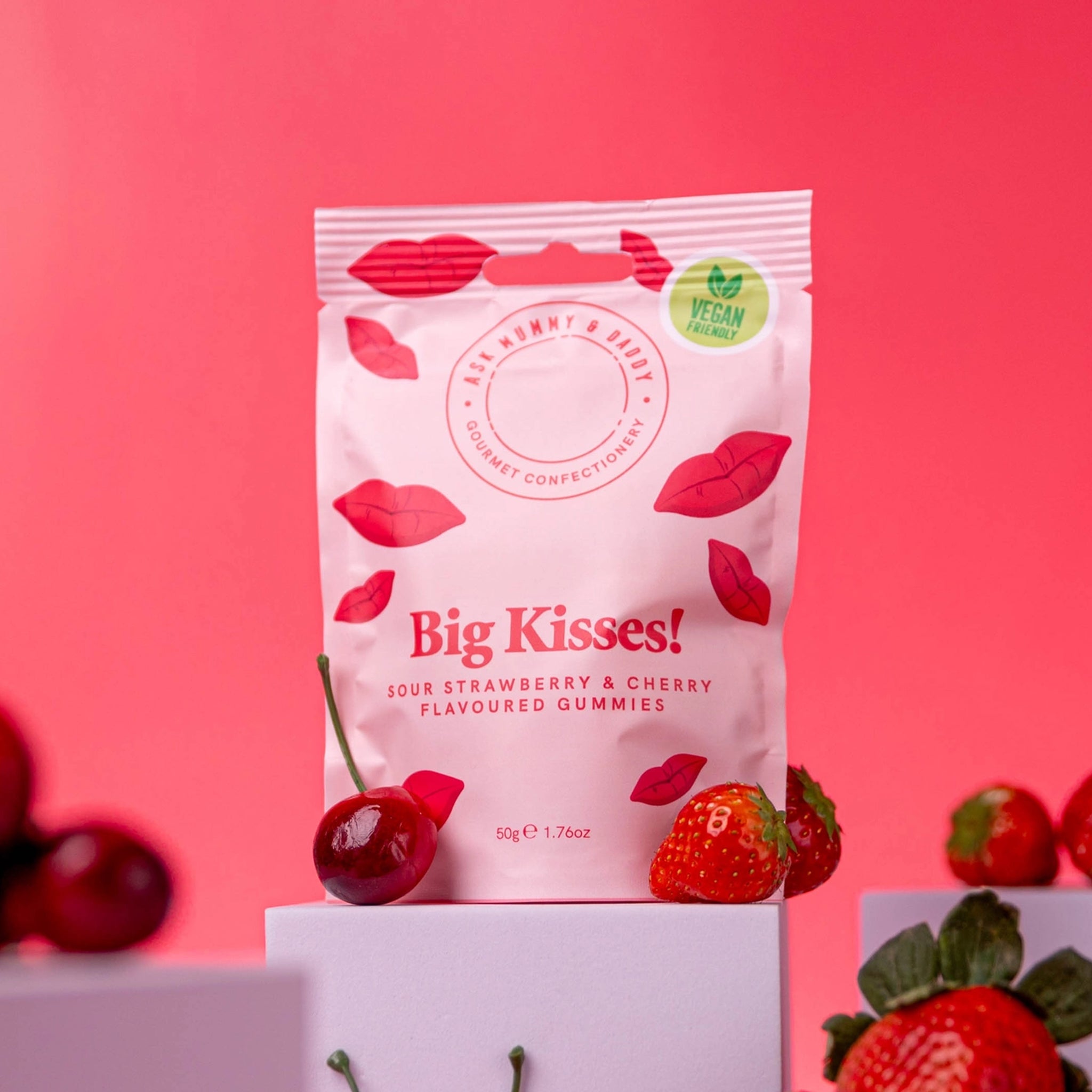 Gummy Sweets-5060736012925 - Big Kisses! Gummy Pouch-Ask Mummy & Daddy