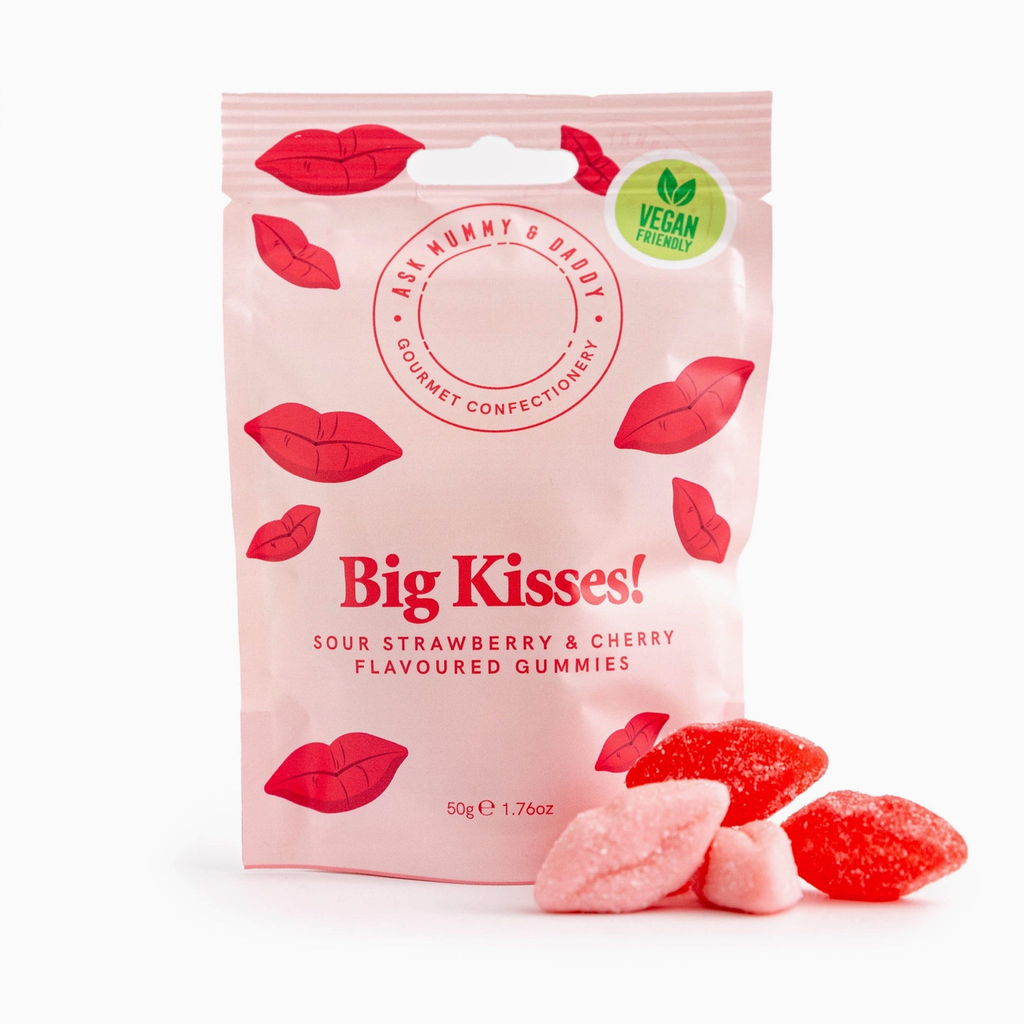 Gummy Sweets-5060736012925 - Big Kisses! Gummy Pouch-Ask Mummy & Daddy