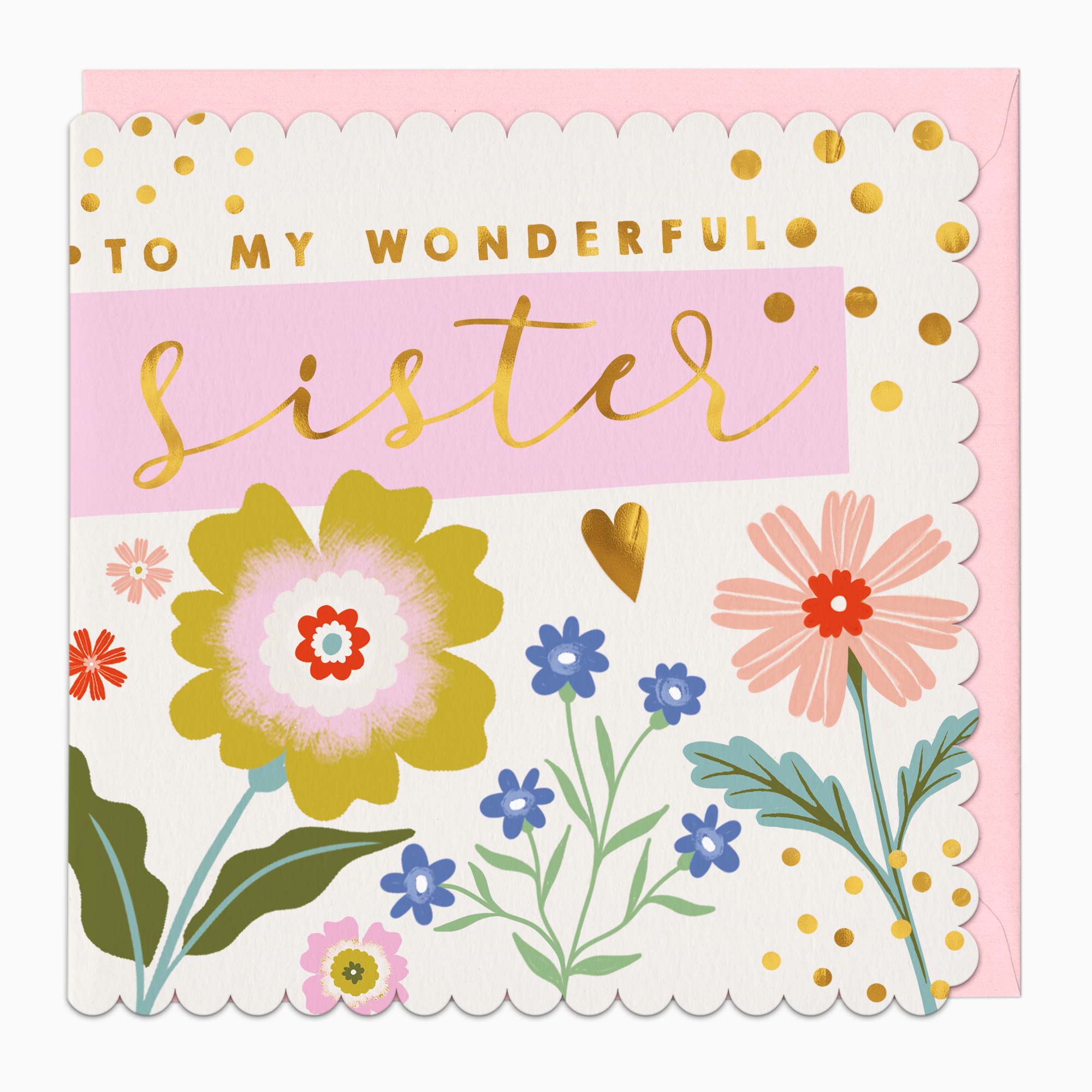 Greeting Card-H263 - Wonderful Sister Card-Whistlefish