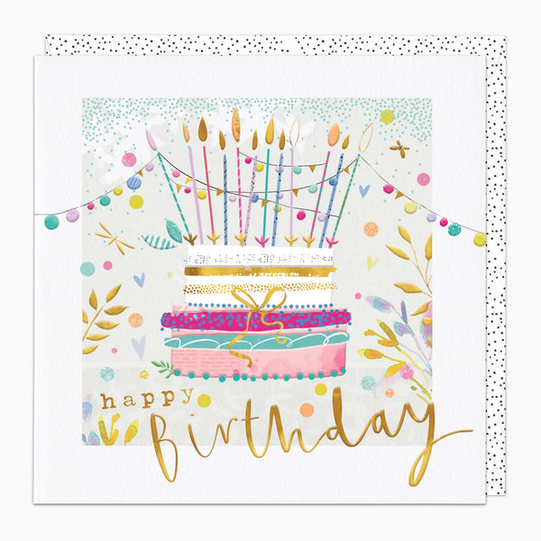 H267 - Cake & Candles Birthday Card