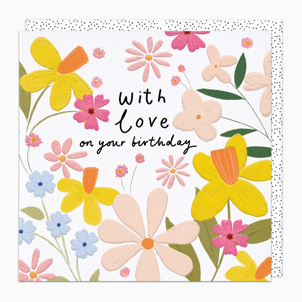 Greeting Card-H271 - With Love Birthday Card-Whistlefish