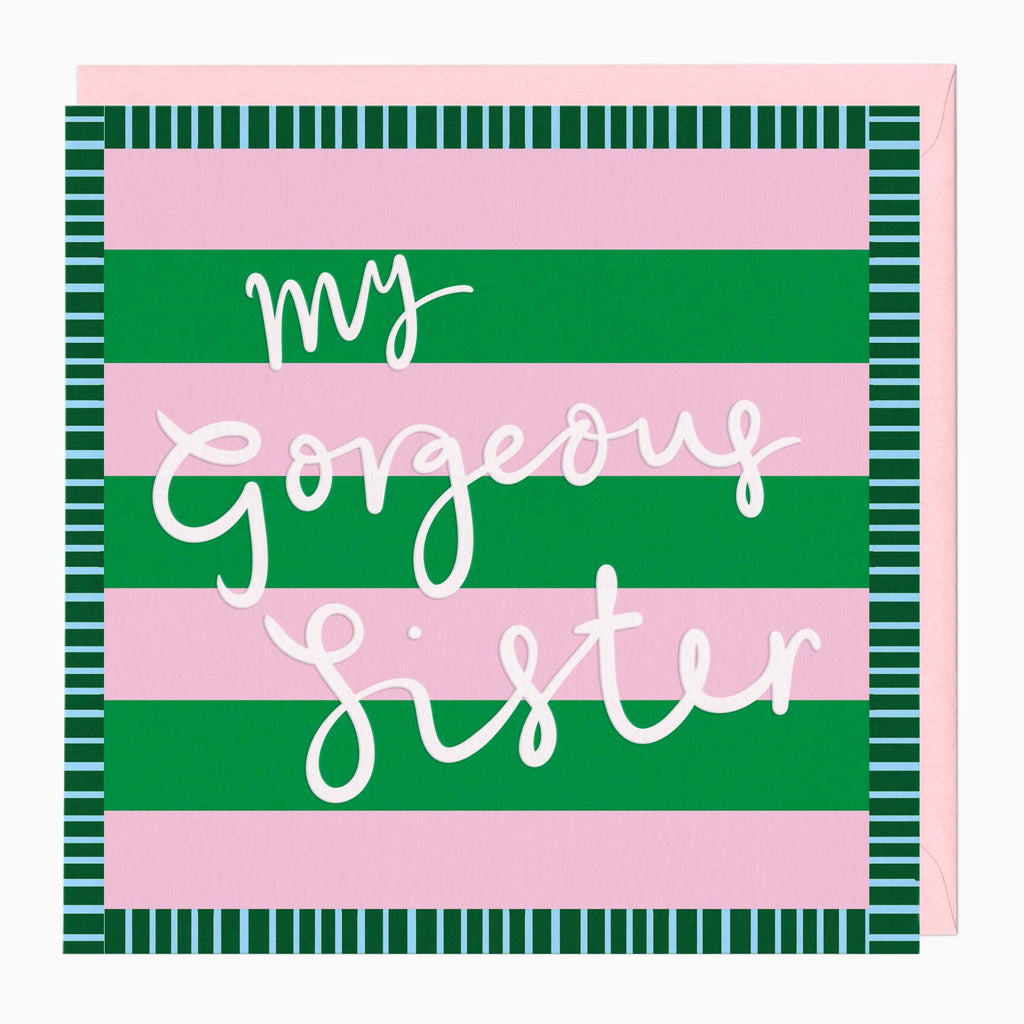 Greeting Card-H275 - Gorgeous Sister Card-Whistlefish