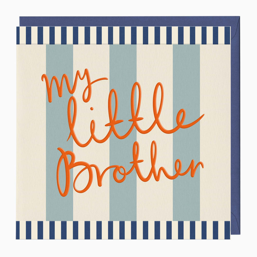 Greeting Card-H278 - My Little Brother Card-Whistlefish