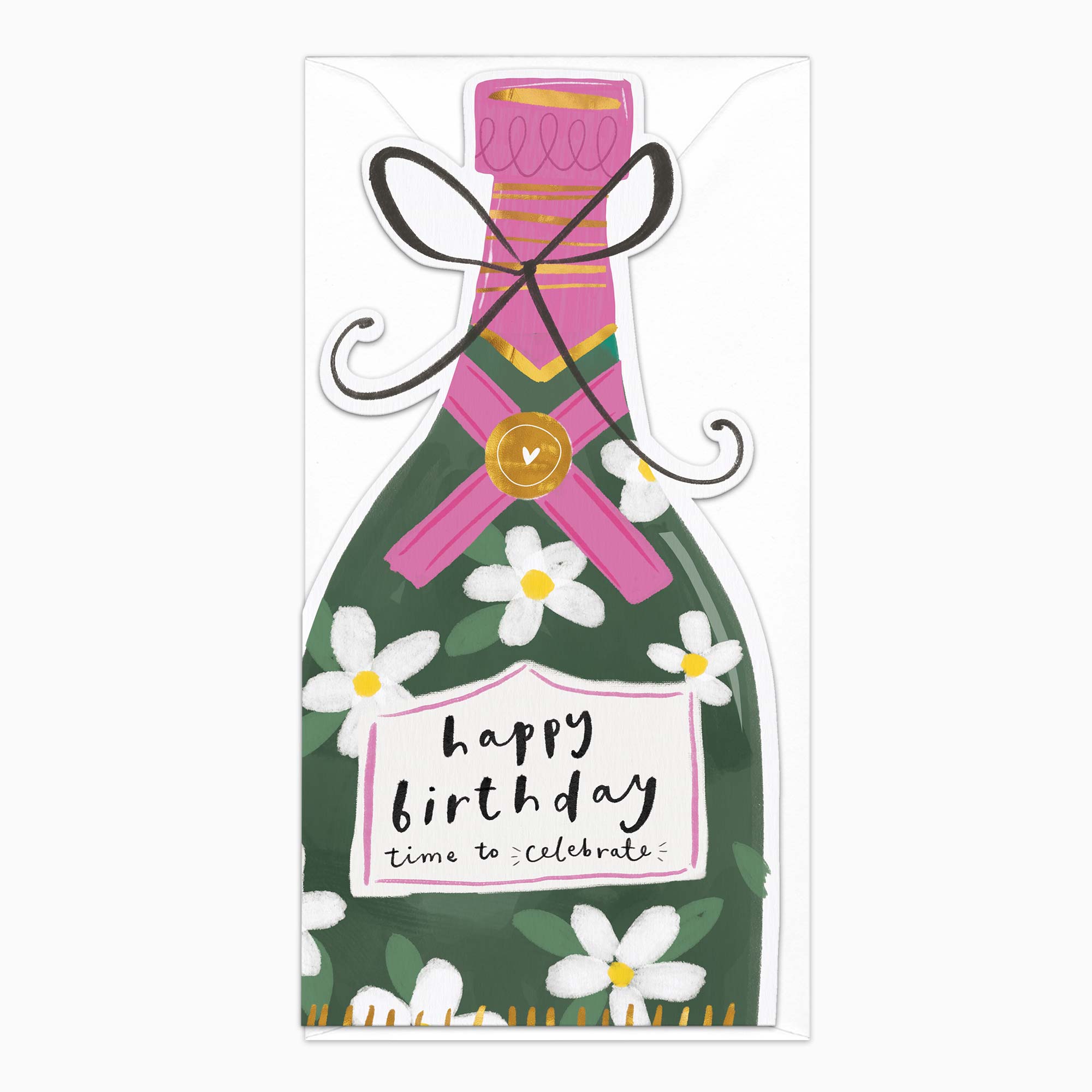 H288 - Tall Bottle Birthday Card