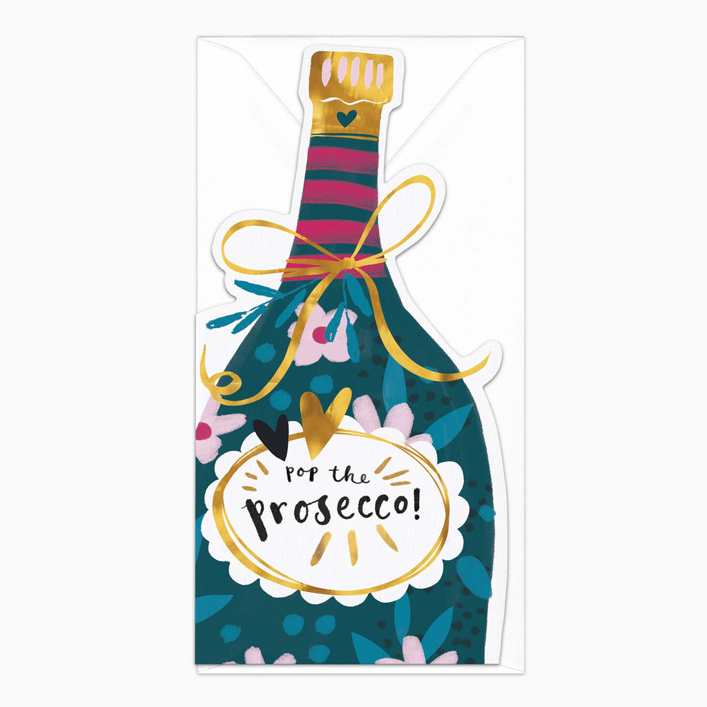 Greeting Card-H289 - Pop the Prosecco Card-Whistlefish