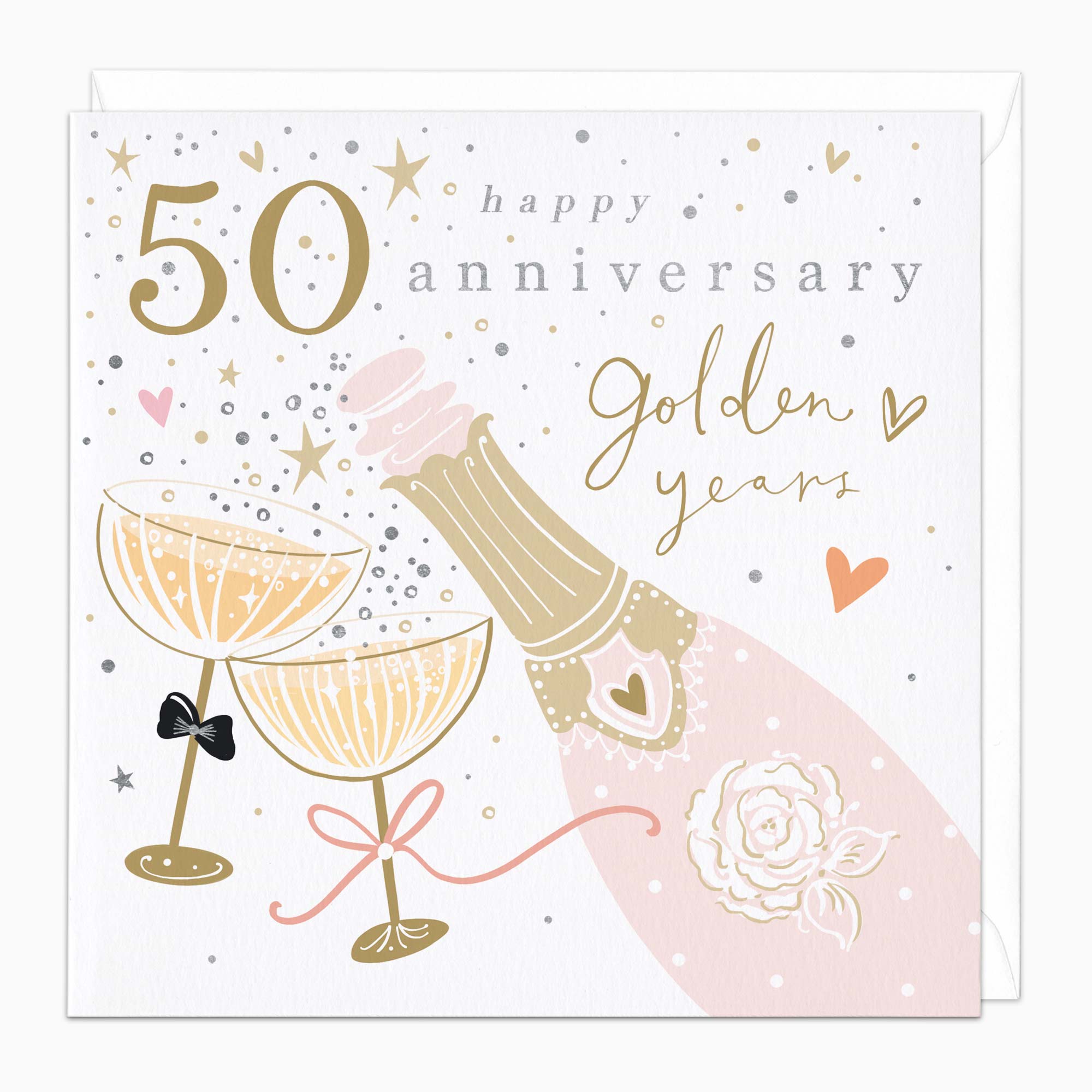 Greeting Card-H302 - 50 Years Anniversary Card-Whistlefish