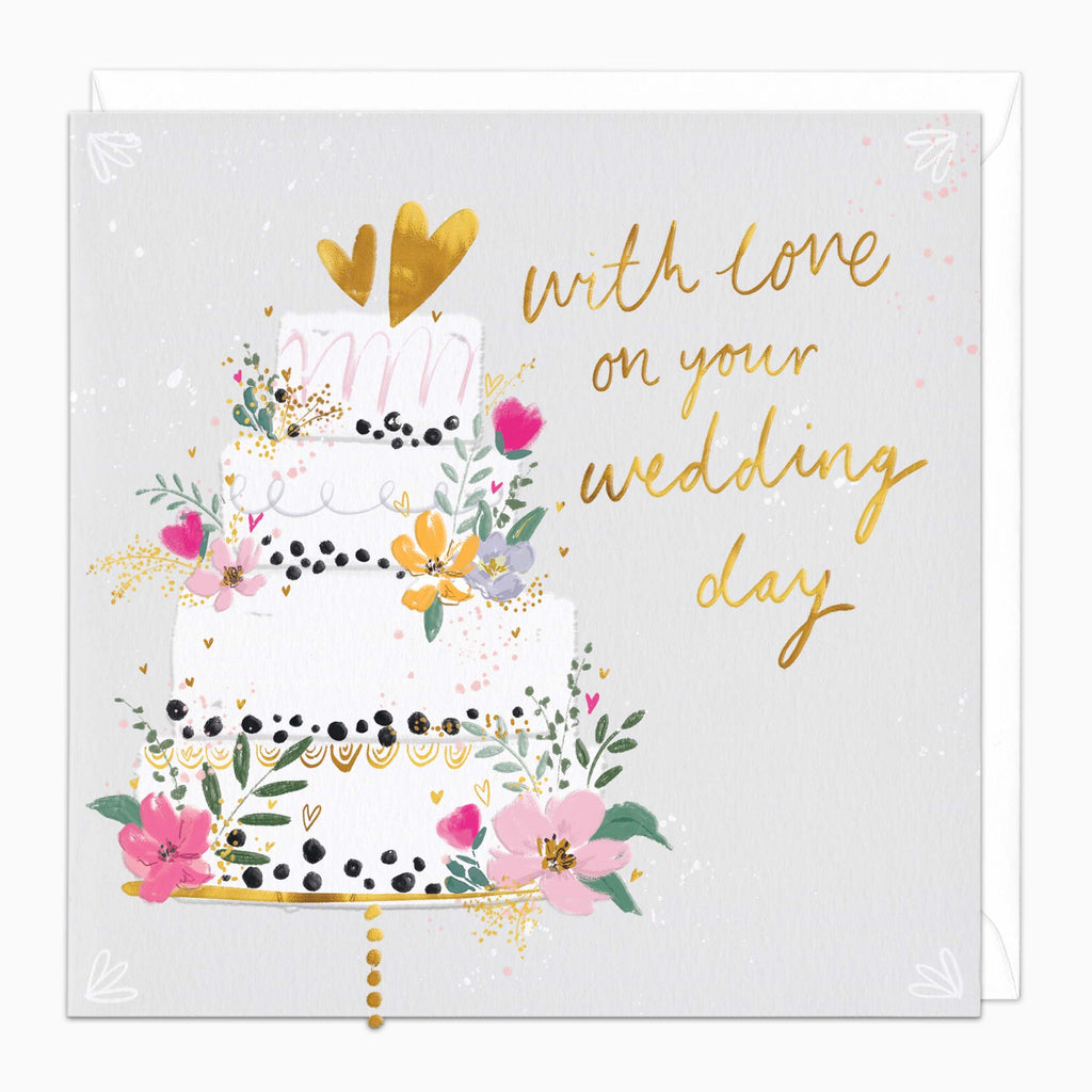 Greeting Card-H323 - With Love Wedding Card-Whistlefish