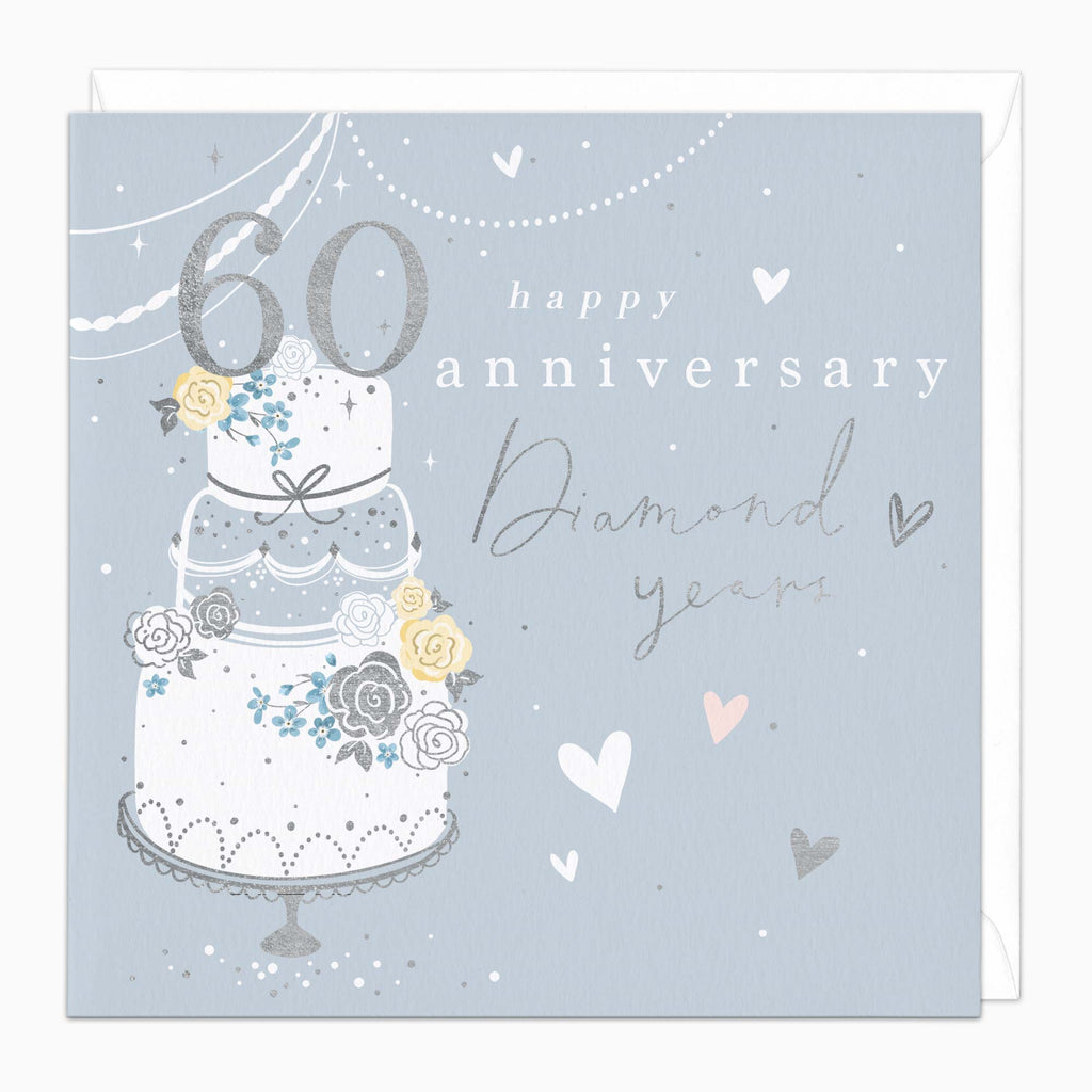 Greeting Card-H331 - 60 Years Anniversary Card-Whistlefish