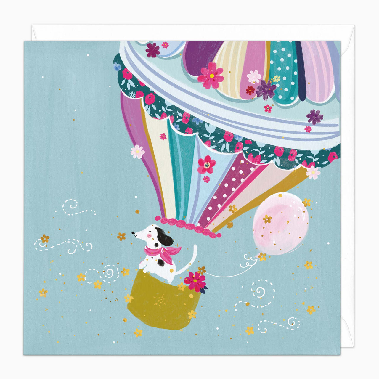 Greeting Card-H341 - Celebrations in the air Birthday Card-Whistlefish