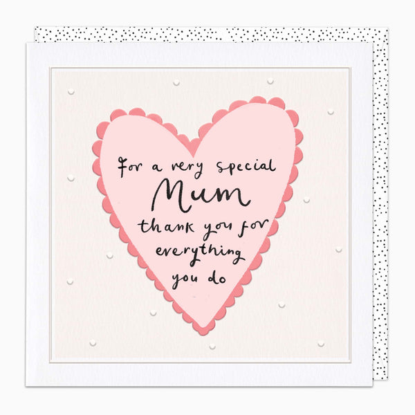 Greeting Card-H352 - Special Mum Thank You Card-Whistlefish