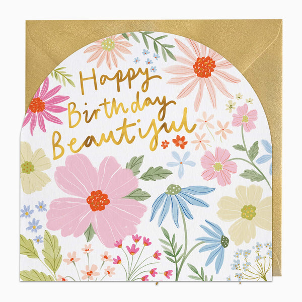 Greeting Card-H355 - Blooming Beautiful Birthday Card-Whistlefish