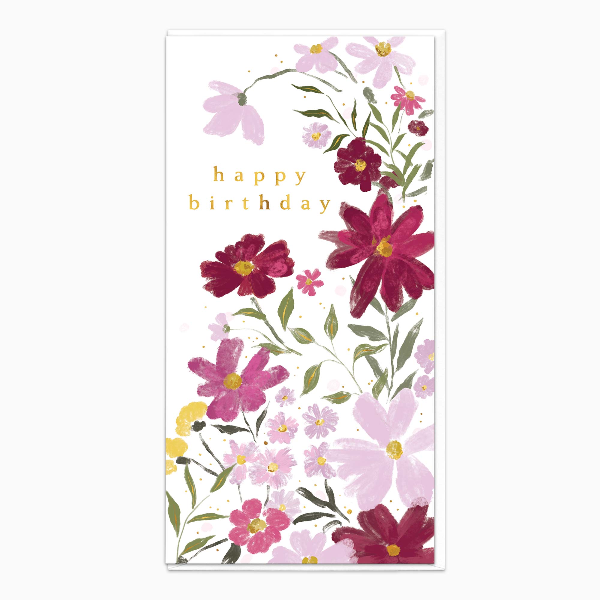 H357 - Tall Blooms Birthday Card