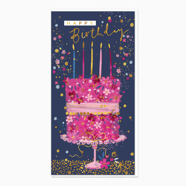 H359 - Floral Cake Birthday Card
