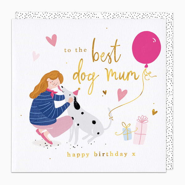 Greeting Card-H363 - Dog Mum Birthday Card-Whistlefish