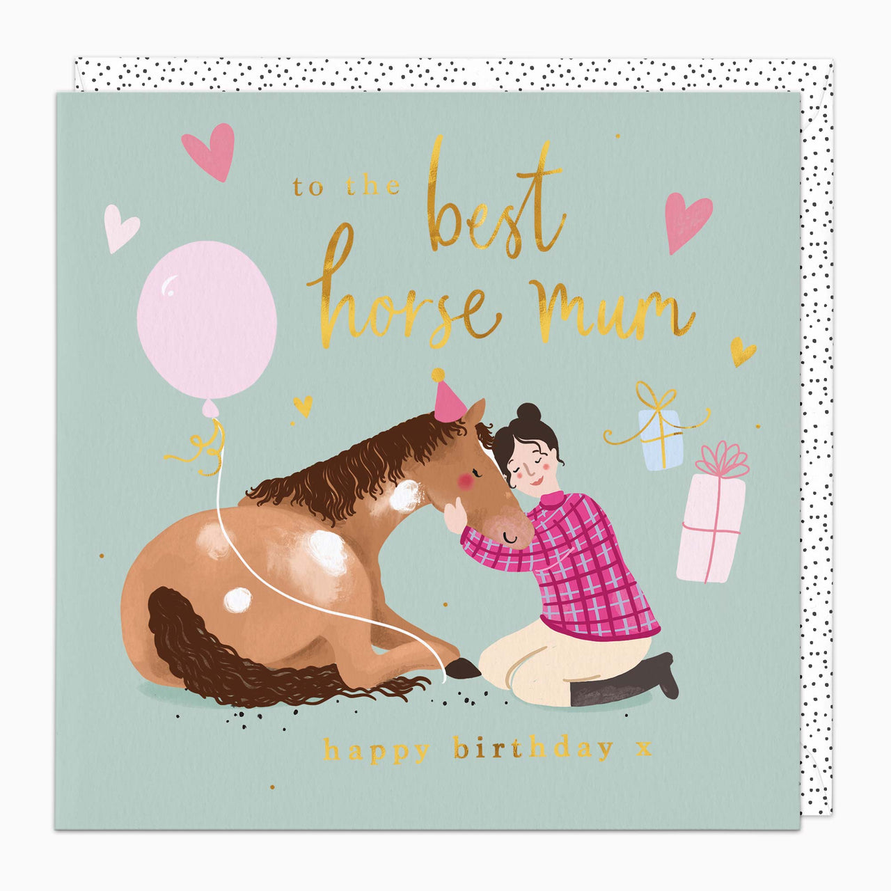 Greeting Card-H364 - Horse Mum Birthday Card-Whistlefish