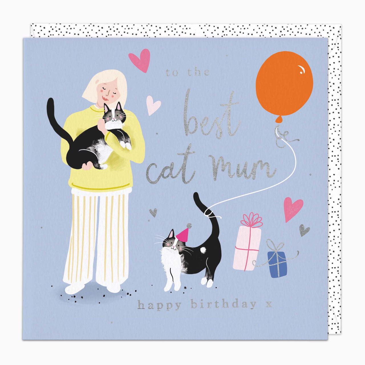 Greeting Card-H365 - Cat Mum Birthday Card-Whistlefish