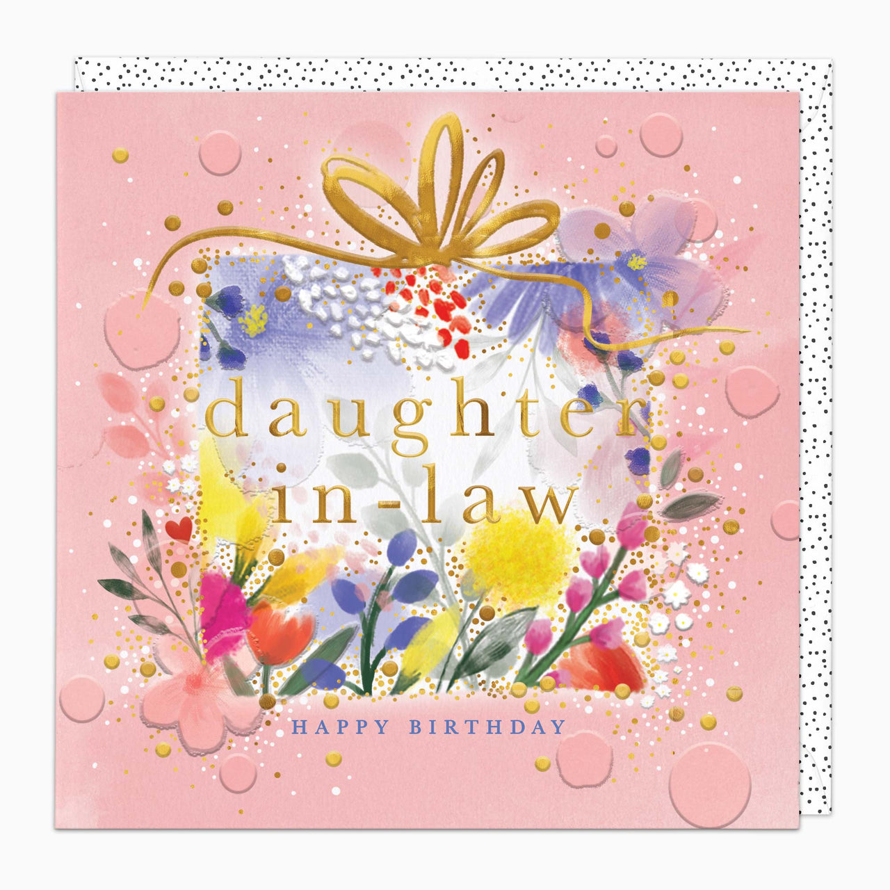 H377 - Feather Floral Daughter In Law Birthday Car
