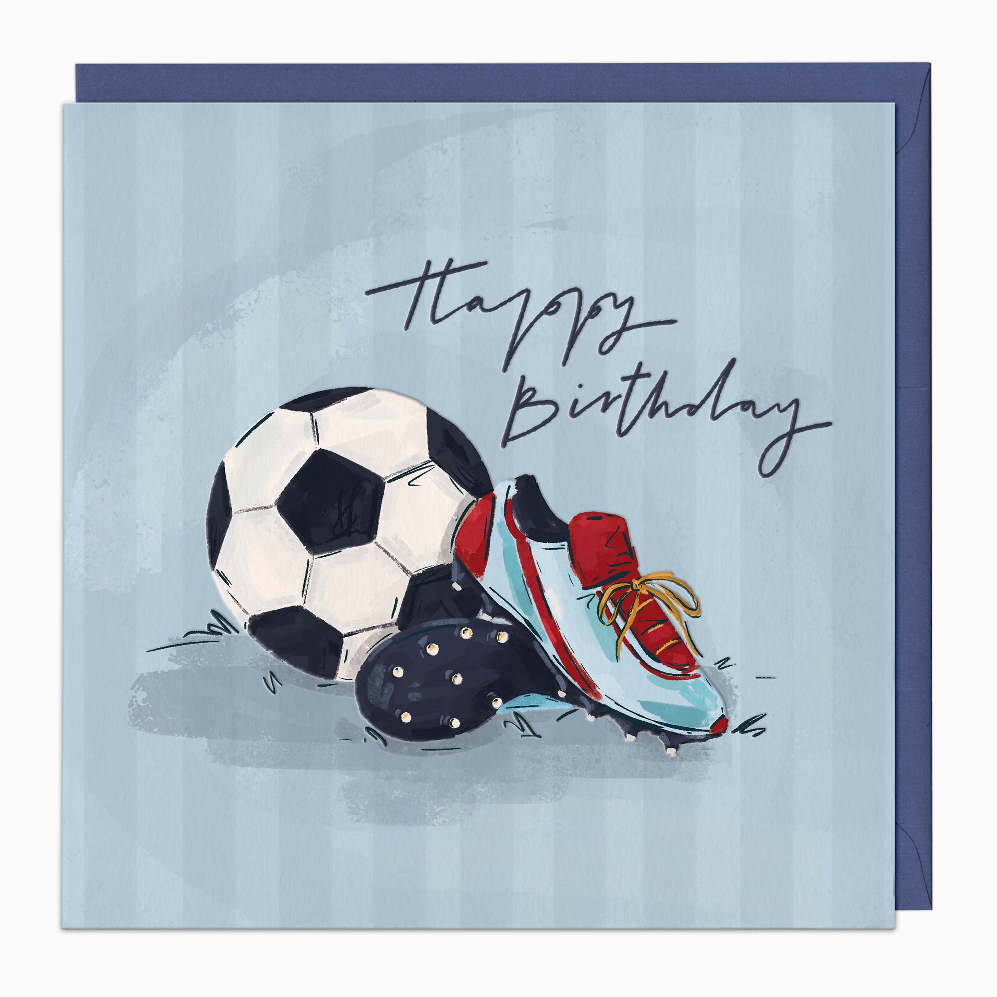 Greeting Card-H387 - Football Birthday Card-Whistlefish