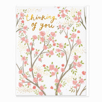 Greeting Card-H397 - Rose Tree Thinking Of You Card-Whistlefish