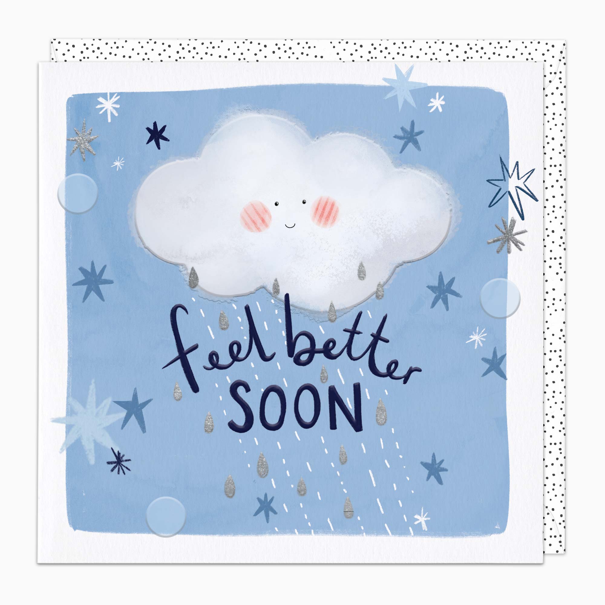 H412 - Cute Cloud Feel Better Card