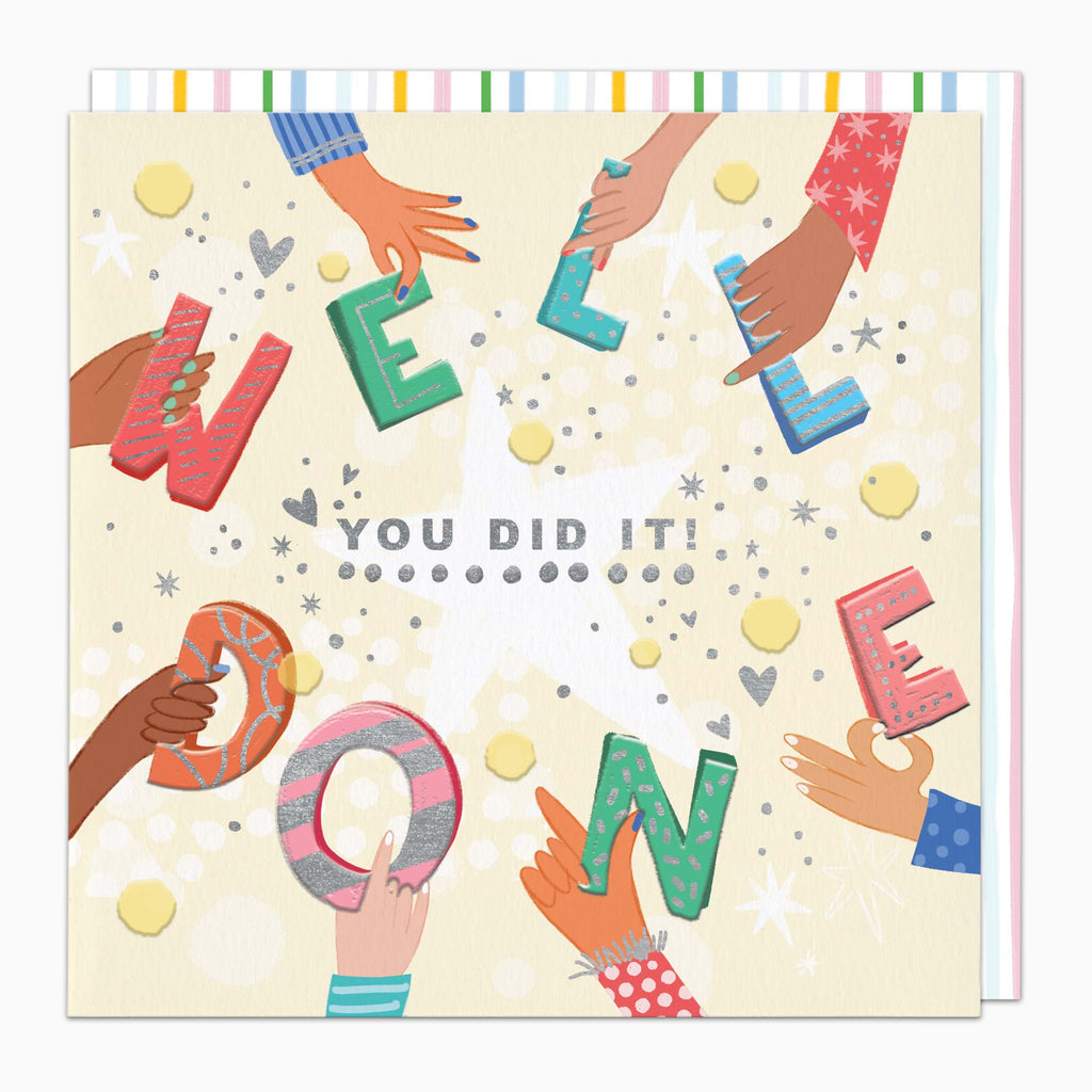 Greeting Card-H413 - Hands Well Done Card-Whistlefish