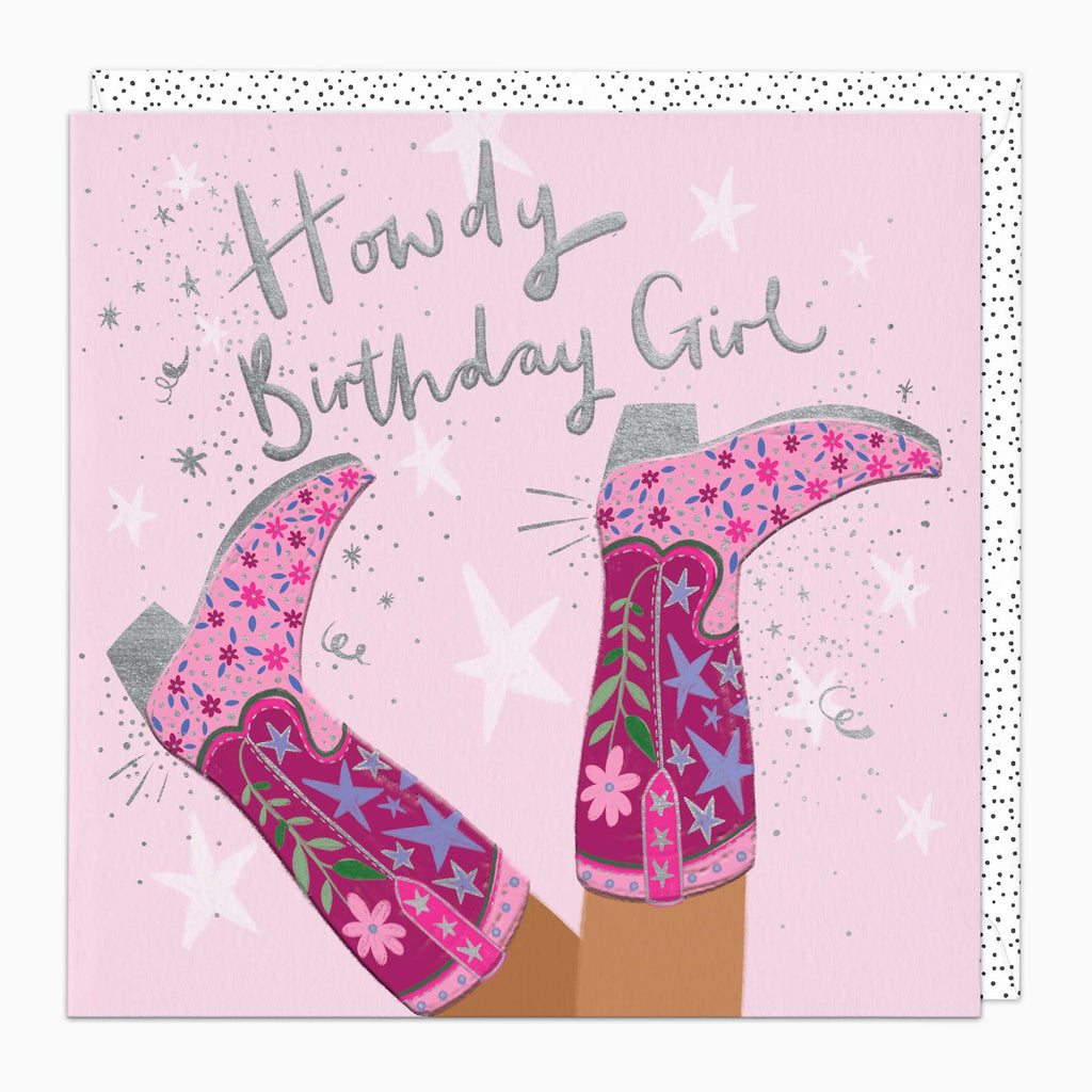 Greeting Card-H416 - Howdy Birthday Card-Whistlefish
