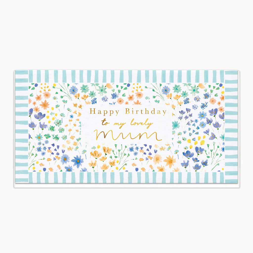 Greeting Card-H417 - Ditsy Floral Mum Birthday Card-Whistlefish